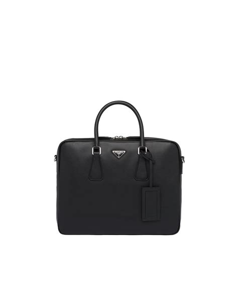 prada office bags|Black Saffiano Leather Work Bag .